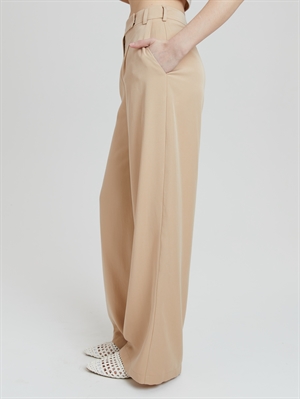 Женские брюки с заниженной талией COSHENE, бежевый цвет, вид сбоку
