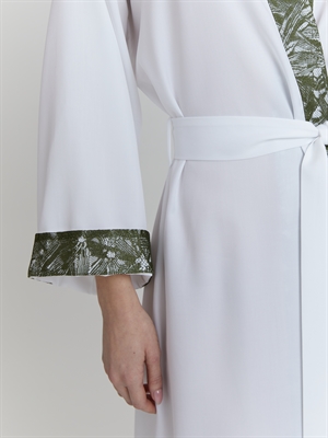 Детали белого халата, мягкие и комфортные, COSHENE