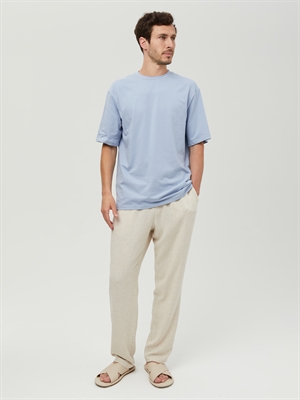 Голубая мужская футболка COSHENE, стильная повседневная одежда для мужчин