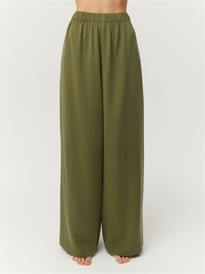 Женские брюки палаццо COSHENE зеленого цвета, вид спереди